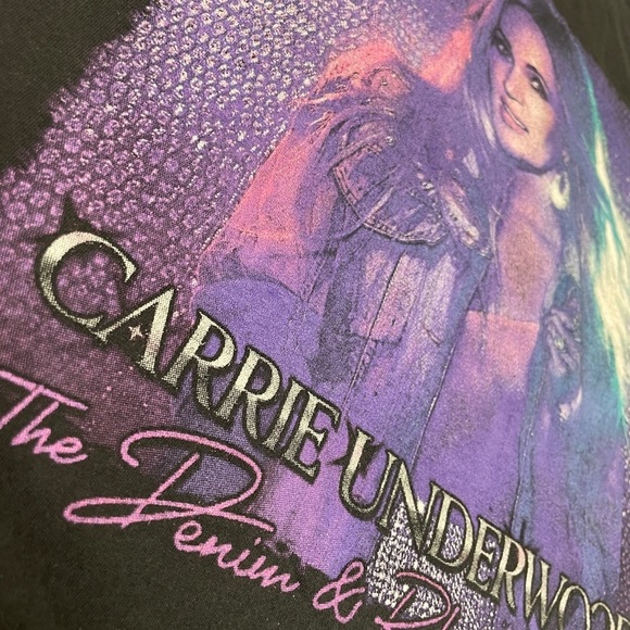 Carrie Underwood Denim & Rhinestones Country Music Tour Band Tee - XL - Picture 4 of 10
